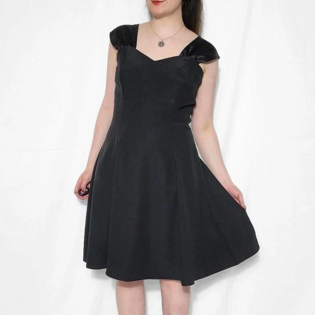 Vintage Women's Midi Dress - Black - 14 on Productcaster.