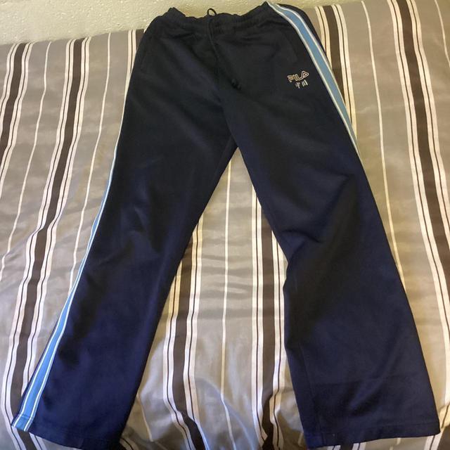 Fila Men's Sweatpants - Blue - S on Productcaster.