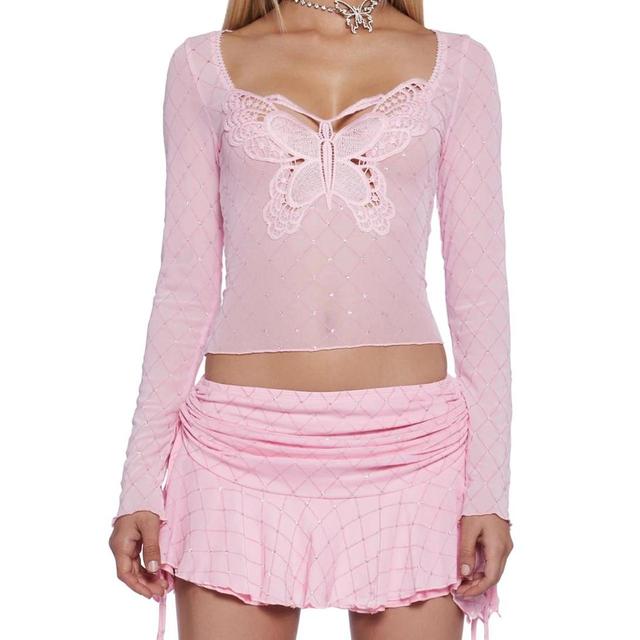 Dolls Kill Women's Skirt - Pink - UK 8 on Productcaster.