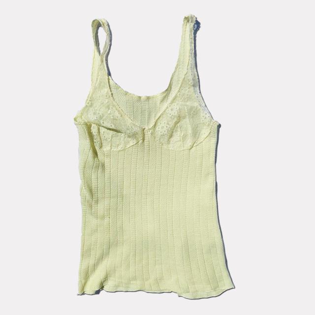 Vintage Women's Vest - Yellow - S on Productcaster.