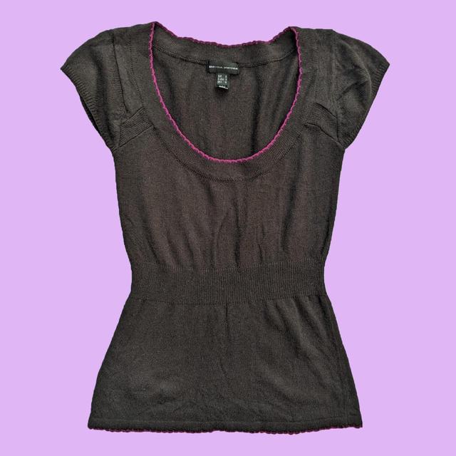 Vintage Women's Top - Brown/Pink - M on Productcaster.