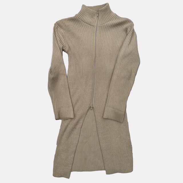 Vintage Women's Cardigan - Tan/Cream - M on Productcaster.