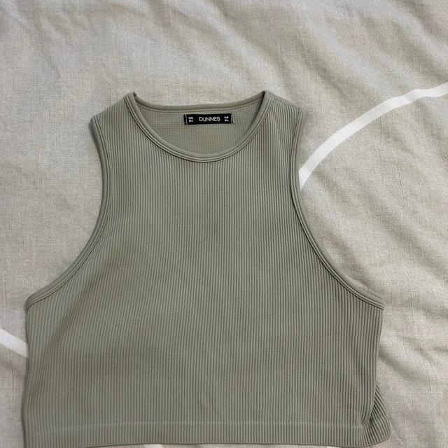 Dunnes Stores Women's Crop top - Khaki - 10 on Productcaster.