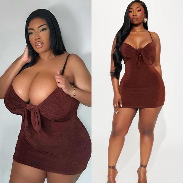 Fashion Nova Women's Bodycon Dress - Brown - XXL on Productcaster.