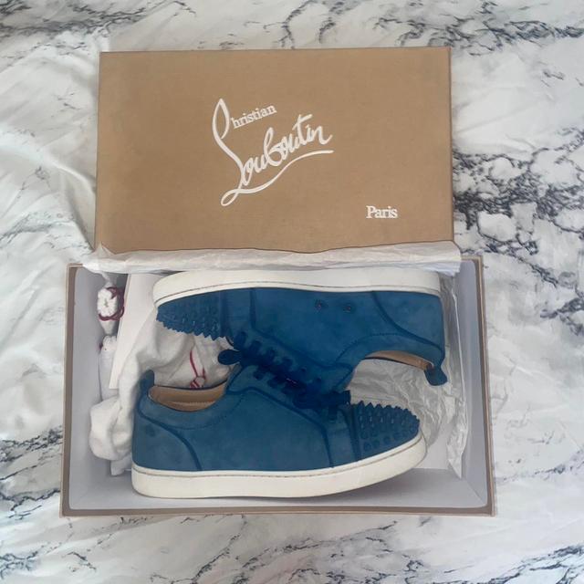 Christian Louboutin Men's Trainers - Blue - UK 8 on Productcaster.