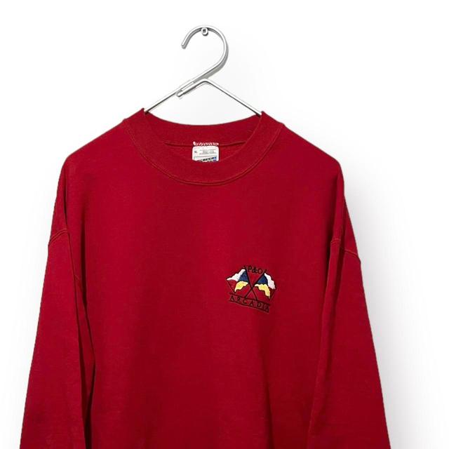 Screen Stars Men's Sweatshirt - Red - XL on Productcaster.