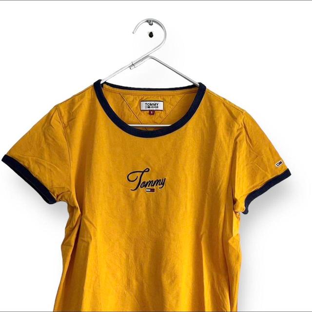 Tommy Hilfiger Women's T-shirt - Yellow - S on Productcaster.