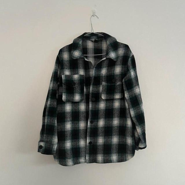 New Look Women's Shirt - Green/Black - 8 on Productcaster.