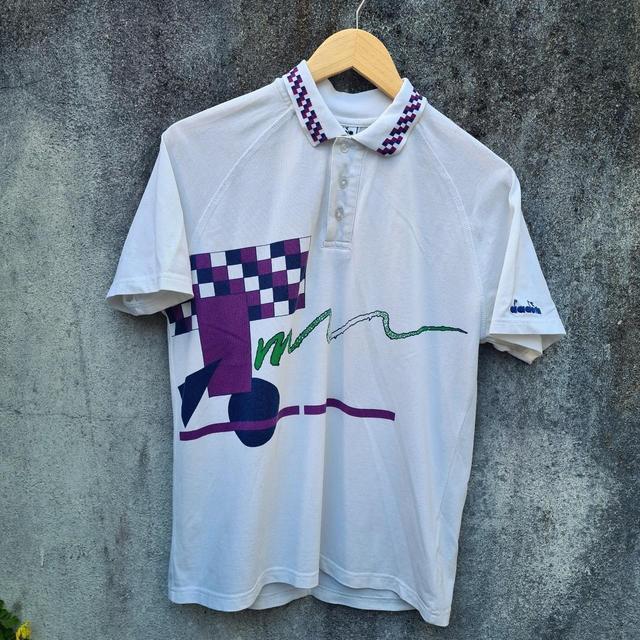 Diadora Women's T-shirt - White - M on Productcaster.