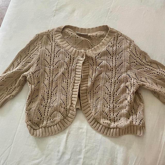 Women's Cardigan - Cream/Tan - 8 on Productcaster.