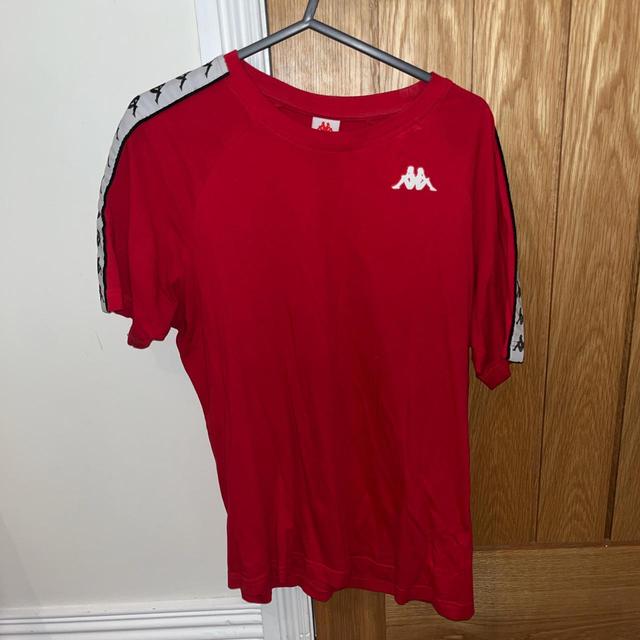 Kappa Men's T-shirt - Red - S on Productcaster.