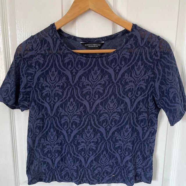 Dorothy Perkins Women's T-shirt - Navy - 10 on Productcaster.