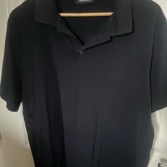 Karl Lagerfeld Men's Polo shirt - Navy - XL on Productcaster.