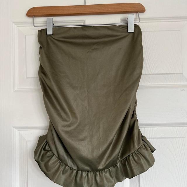 PrettyLittleThing Women's Party Skirt - Khaki - UK 6 on Productcaster.