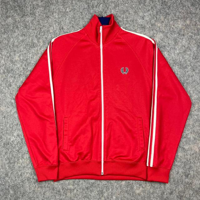 Fred Perry Men's Jacket - Red - M on Productcaster.