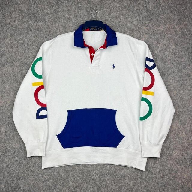 Polo Ralph Lauren Men's Sweatshirt - White - XL on Productcaster.