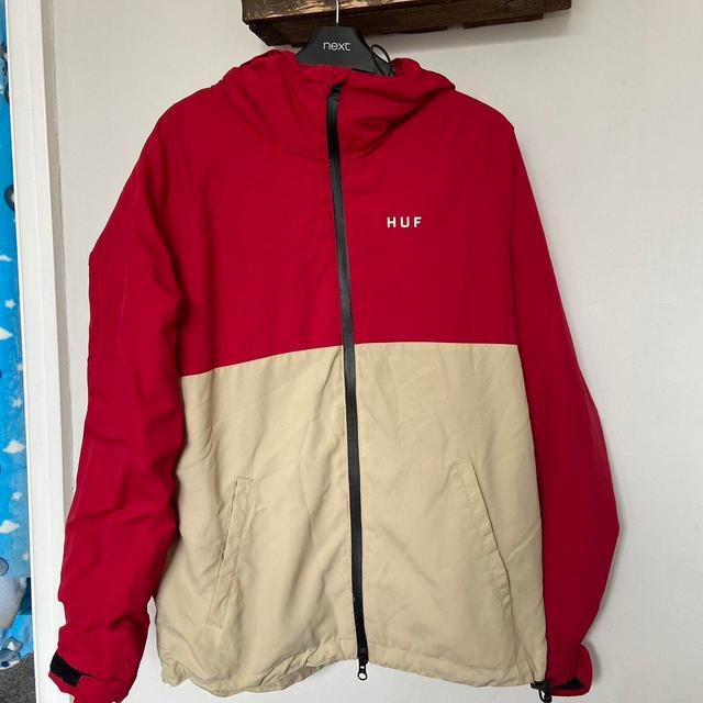 HUF Men's Jacket - Red - S on Productcaster.