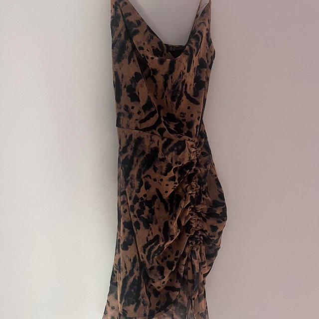 PrettyLittleThing Women's Mini Dress - Brown/Black - 8 on Productcaster.