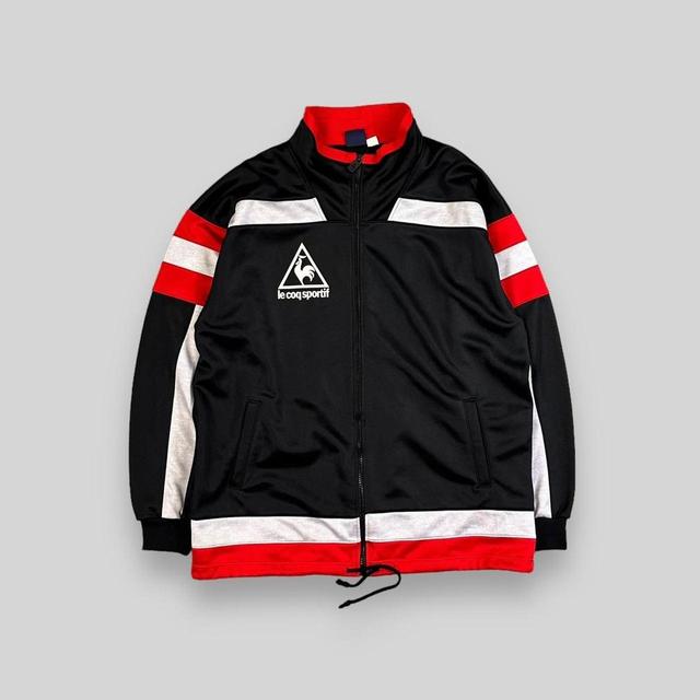 Le Coq Sportif Men's Sweatshirt - Black/Red - L on Productcaster.