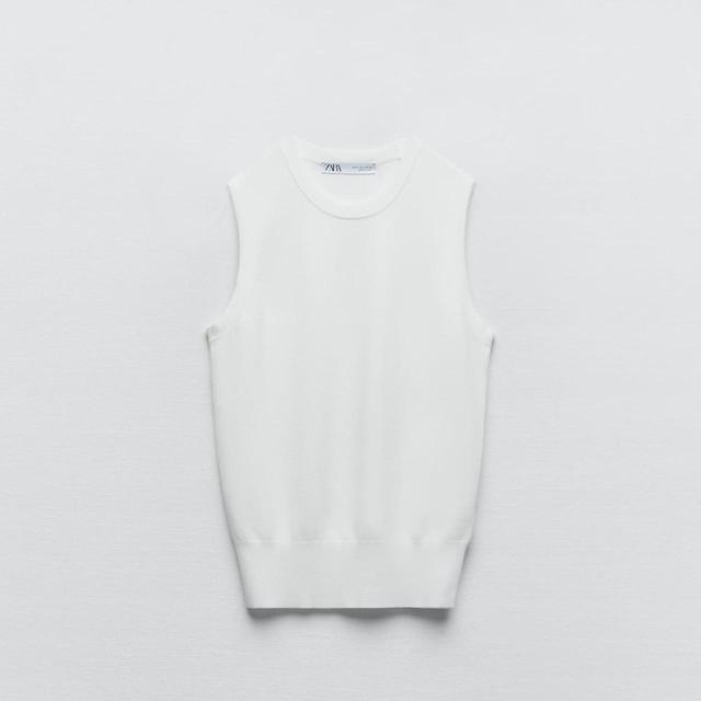 Zara Women's Vest - White - M on Productcaster.