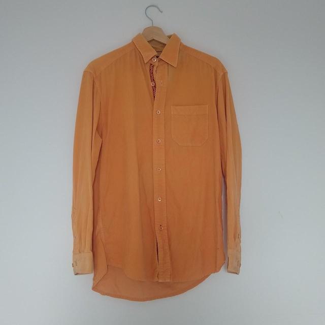 Vintage Men's Shirt - Tan - S on Productcaster.