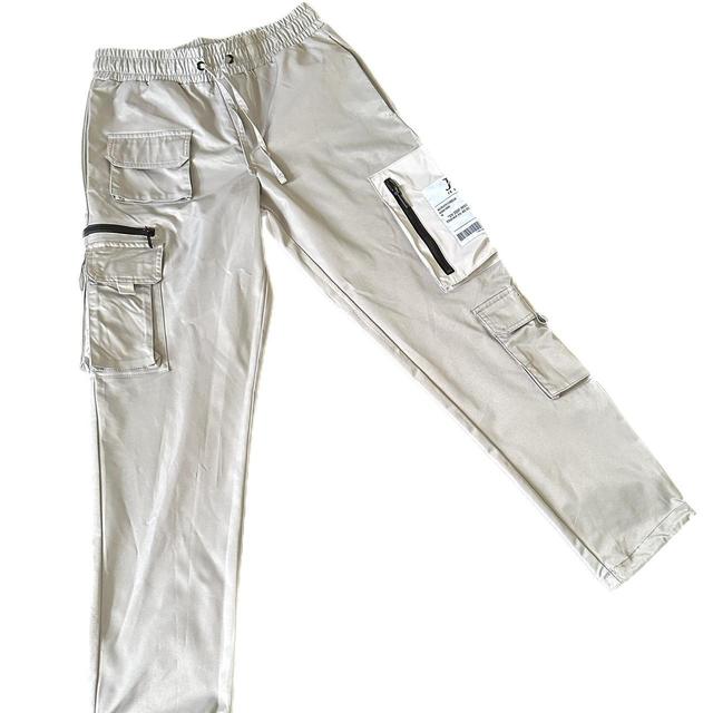 JK Attire Men's Cargo Trousers - Grey - XS on Productcaster.