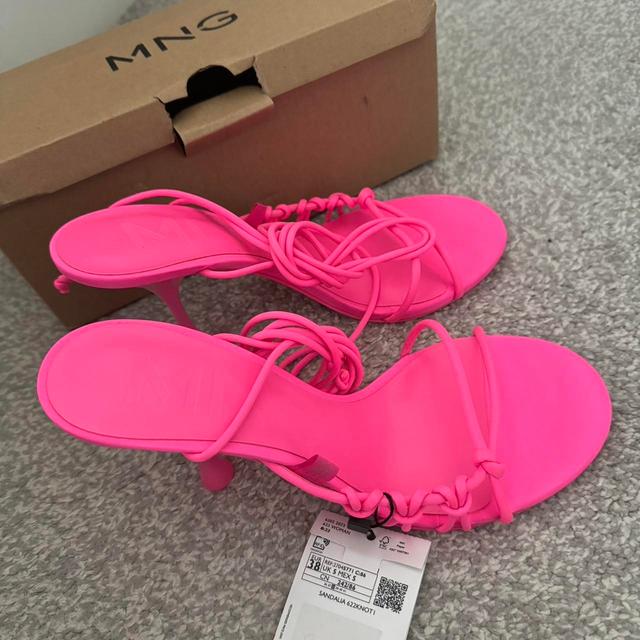 Mango Women's Sandals - Pink - UK 5 on Productcaster.