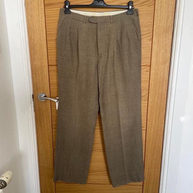 Dunhill Men's Trousers - Khaki - 32" on Productcaster.