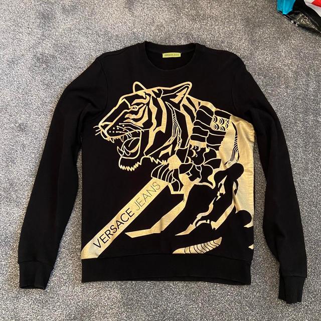 Versace Jeans Couture Men's Jumper - Black - S on Productcaster.