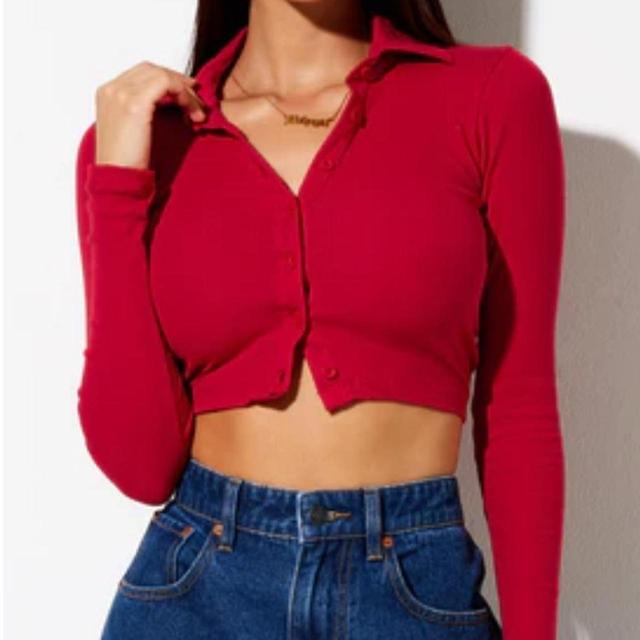 Motel Women's Crop top - Red - S on Productcaster.