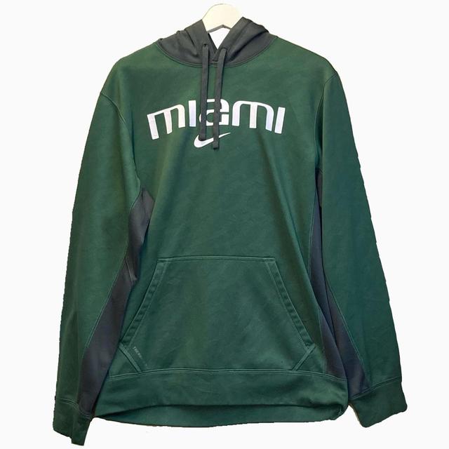 Nike Men's Hoodie - Green - L on Productcaster.