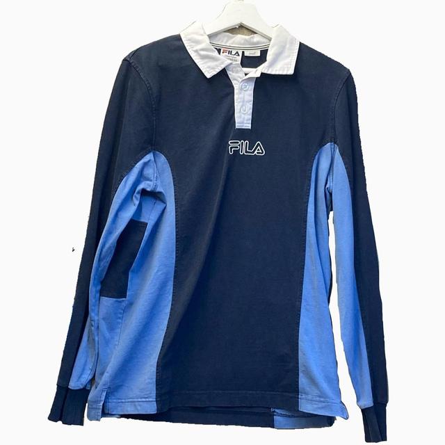 Fila Men's Jumper - Navy - M on Productcaster.