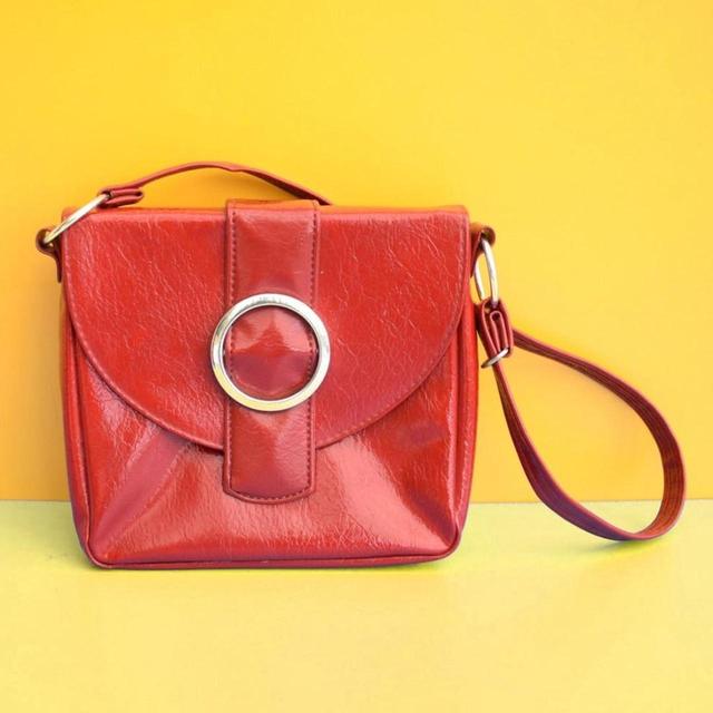 Vintage Supply Women's Shoulder bags - Red/Silver on Productcaster.