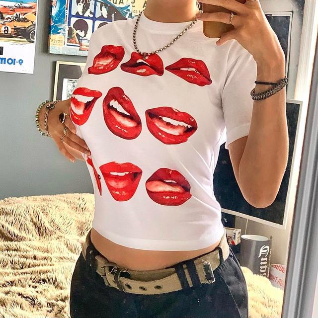 Custom Women's Crop top - White - S on Productcaster.