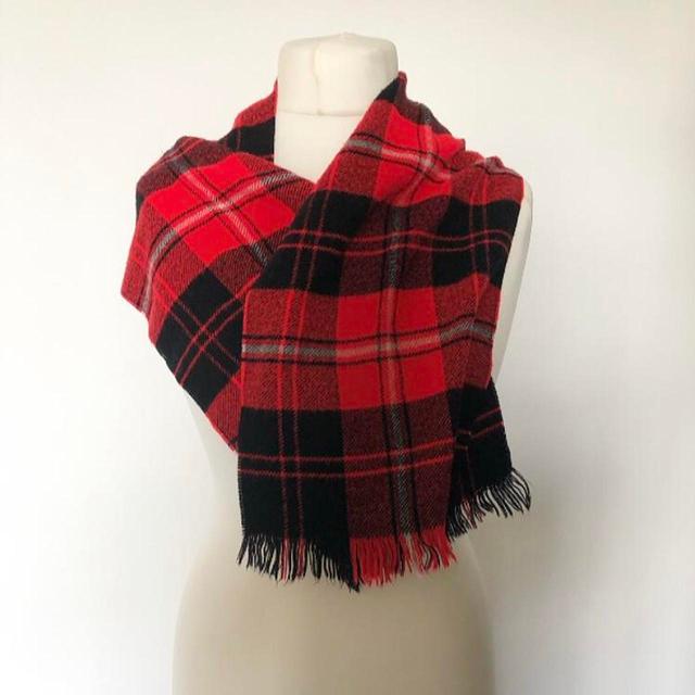 Reclaimed Vintage Women's Scarf - Red/Black on Productcaster.