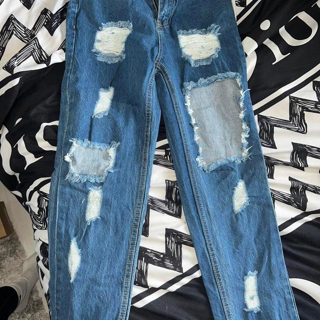 I Saw It First Women's Ripped Jeans - Blue - UK 6 on Productcaster.