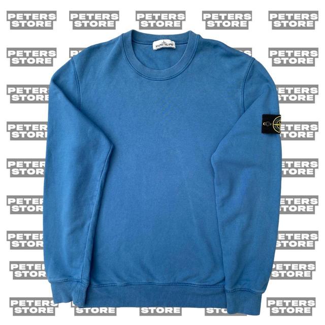 Stone Island Men's Jumper - Blue - M on Productcaster.