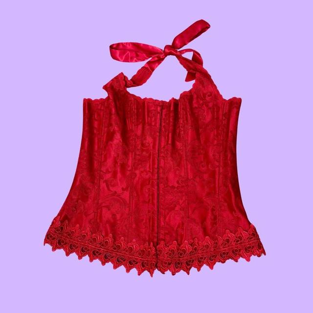 Vintage Women's Corset - Red - M on Productcaster.