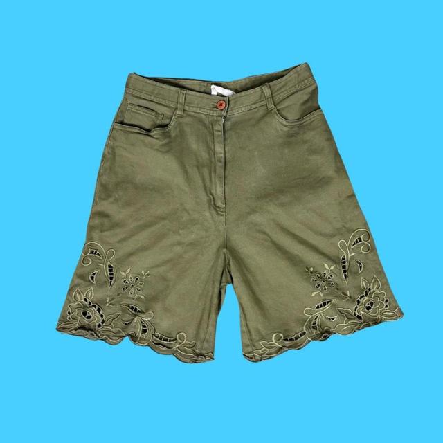 Vintage Women's Shorts - Khaki - S on Productcaster.