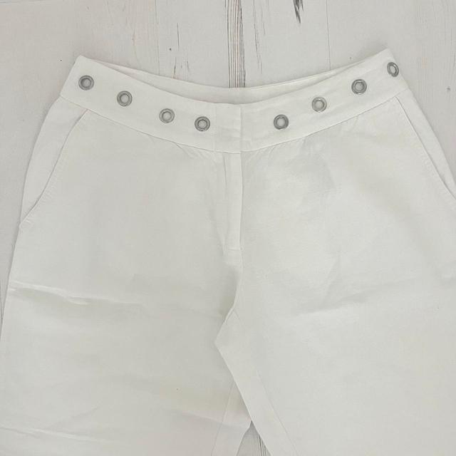 Vintage Women's Straight leg Trousers - White - UK 8 on Productcaster.