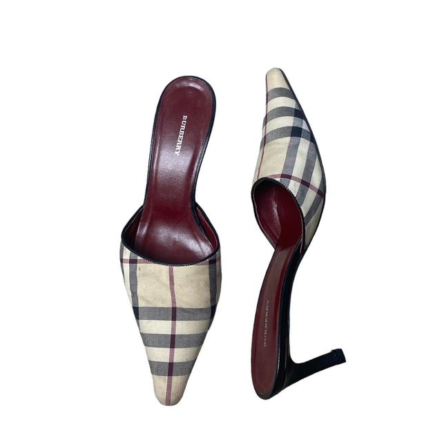 Burberry Women's Mules - Red - UK 4.5 on Productcaster.