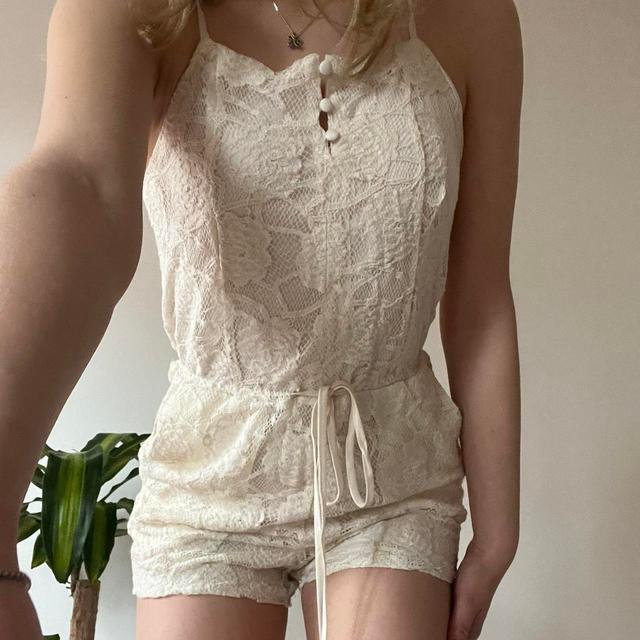 Zara Women's Playsuit - Cream - UK 8 on Productcaster.