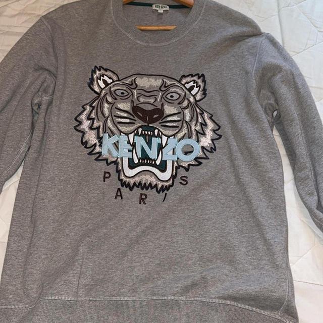 Kenzo Men's Sweatshirt - Grey - L on Productcaster.