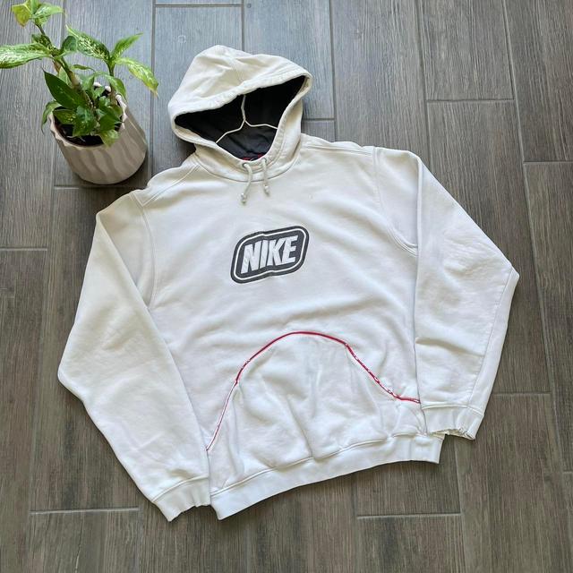 Nike Men's Hoodie - White/Cream - M on Productcaster.