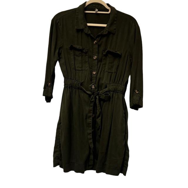 Zara Women's Dress - Green/Khaki - M on Productcaster.