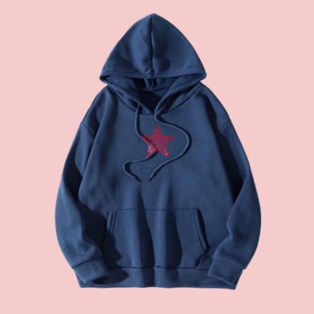 Women's Hoodie - Navy on Productcaster.