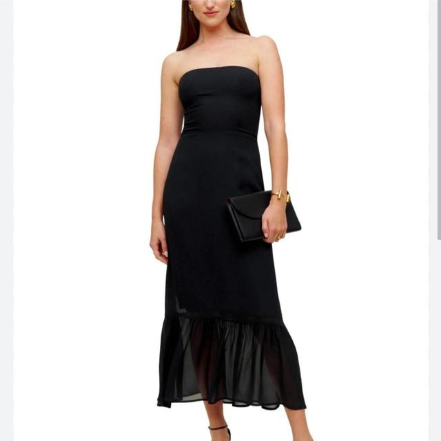 Reformation Women's Midi Dress - Black - 6 on Productcaster.