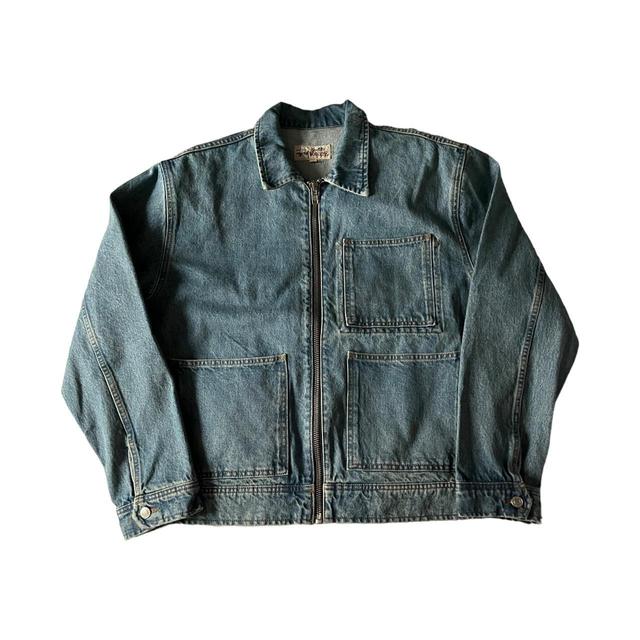 Stüssy Men's Jacket - Blue/Navy - M on Productcaster.