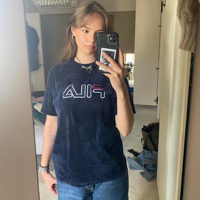 Fila Women's T-shirt - Blue/Navy - 8 on Productcaster.