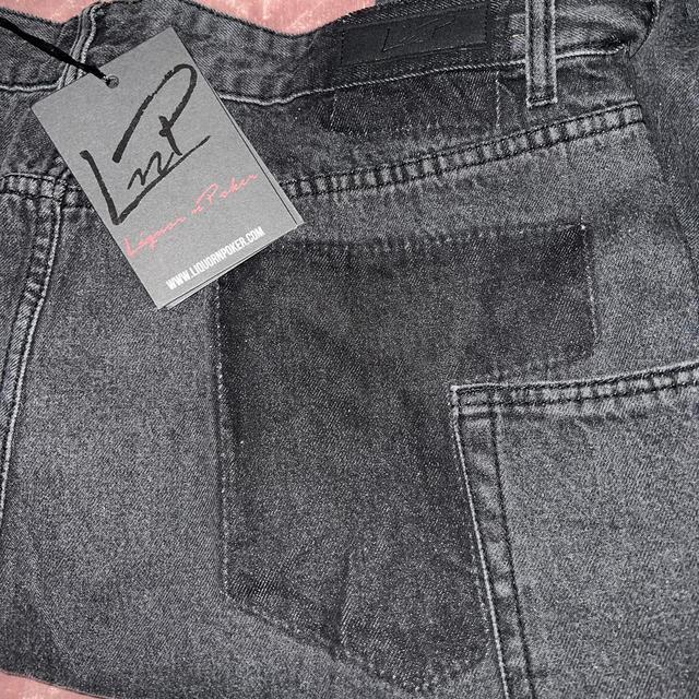 Liquor N Poker Women's Patched Jeans - Grey/Black - UK 20 on Productcaster.